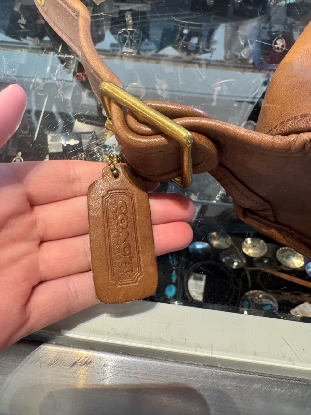 Coach Vintage Stewardess Leather Shoulder Bag - Picture 5 of 7